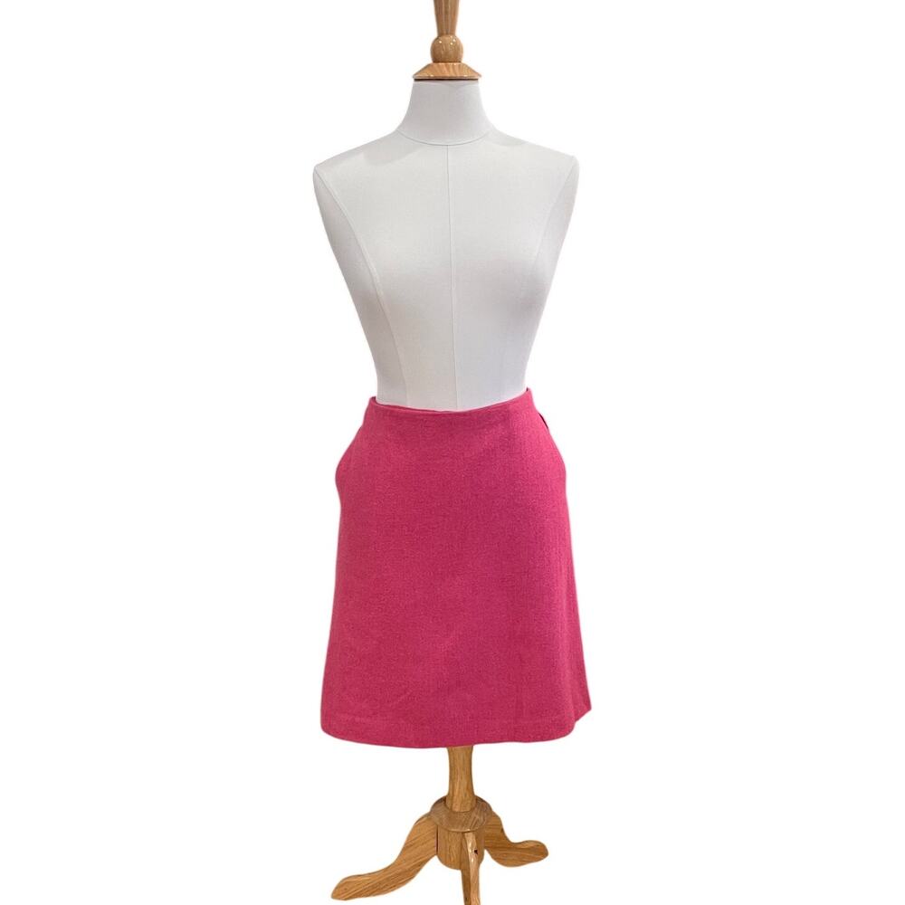 Talbots Pink Wool Blend Pencil Skirt, Pockets, Lined, Classic, Career, Size 16